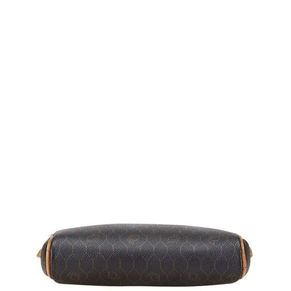 Dior logo crossbody shoulder bag black brown leather - Picture 3 of 9
